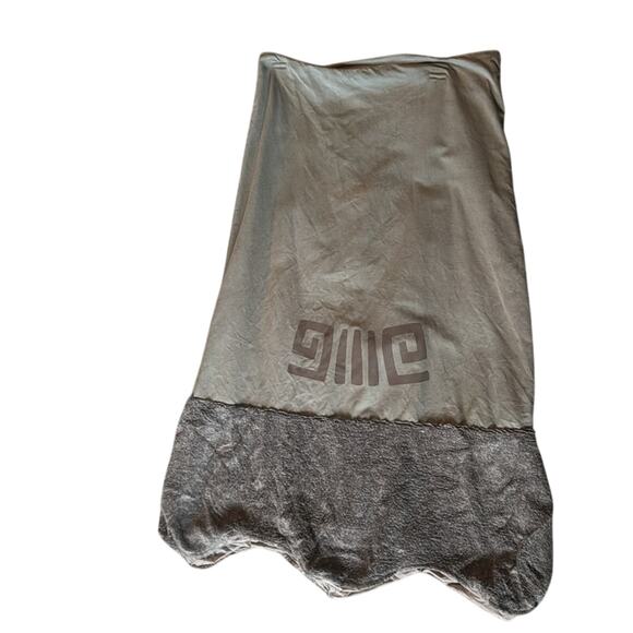 Handmade Mapuche Green Asymmetrical Maxi Skirt for Casual Resort Wear - Picture 1 of 5